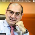 El consejero Darpón responderá en directo a las 20 preguntas más votadas por la ciudadanía en la iniciativa #DarpónTopaketa