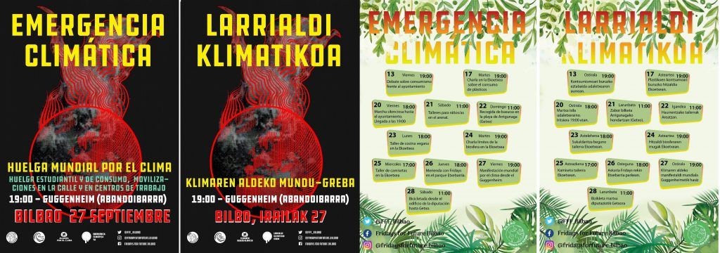 Editorial : Huelga mundial por el Clima, por Mario Fernández (Osalde)