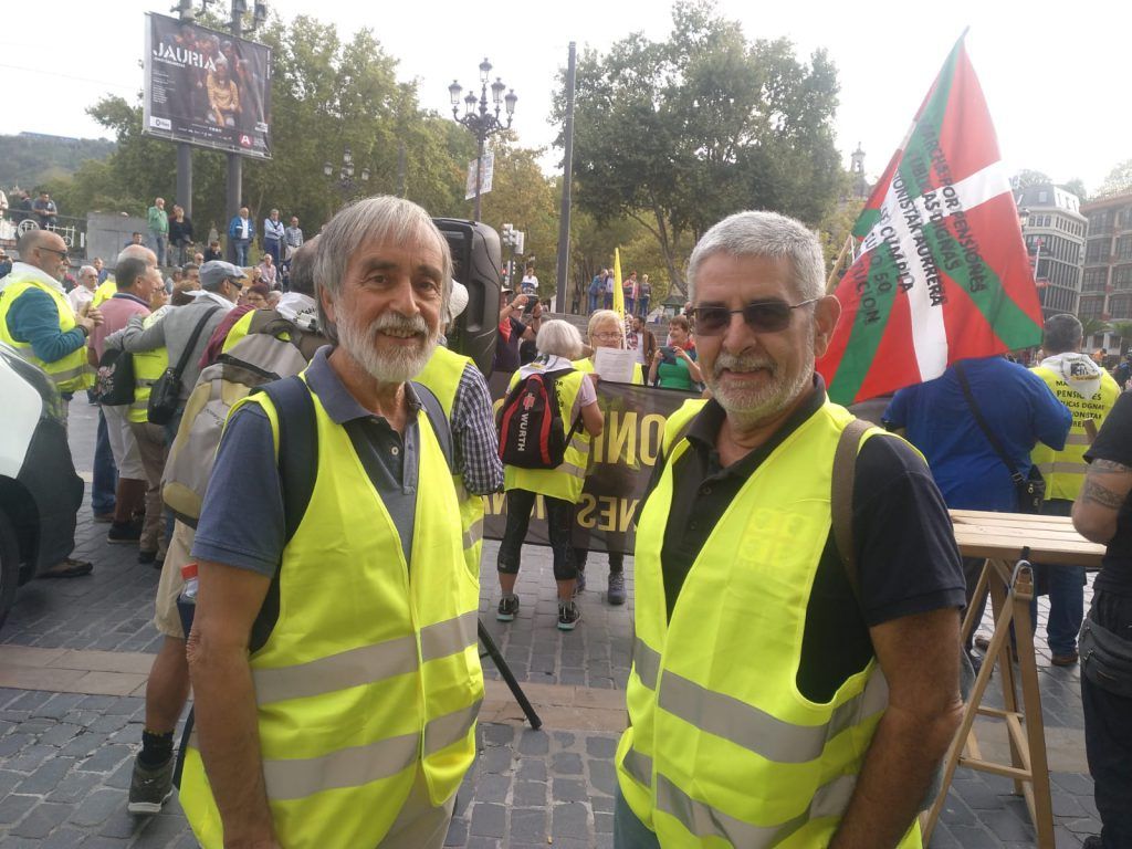Osalde participa en la marcha de pensionistas a Madrid