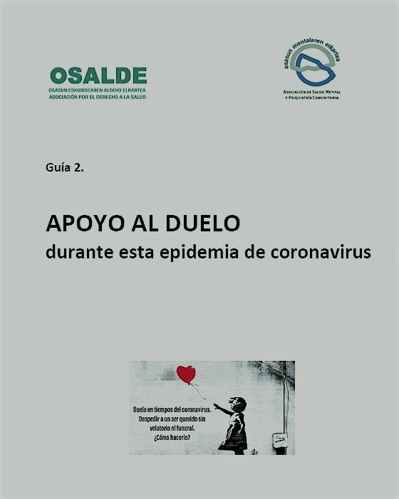 Guía de Apoyo al duelo en ésta epidemia de coronavirus