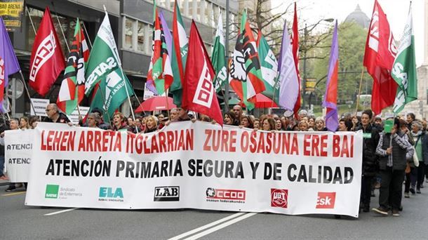 Manifestaciones en Euskadi en Defensa de la Atención Primaria de Salud