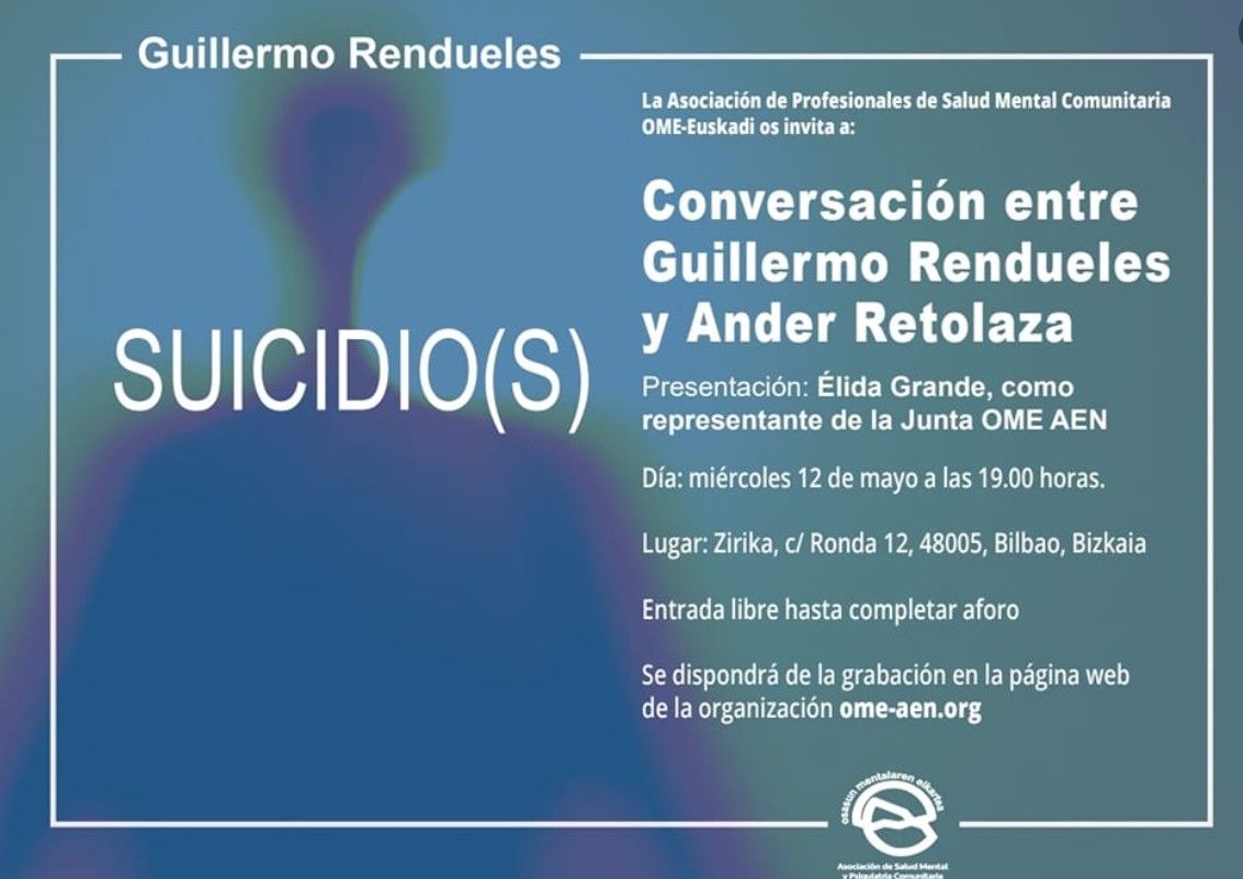 Suicidio: Conversación entre Guillermo Renduelles y Ander Retolaza
