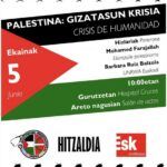"Palestina: crisis de humanidad" Sindicato ESK y Sanitarioak Palestinarekin